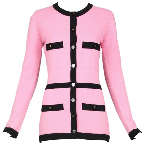 pink chanel jumper|chanel cashmere cardigan sweaters.